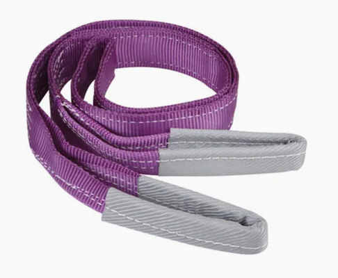 उच्च-दृढ़ता वाला नीला पॉलिएस्टर वेबिंग स्लिंग – 240 मिमी चौड़ाई | भारी-भरकम उठाने का समाधान