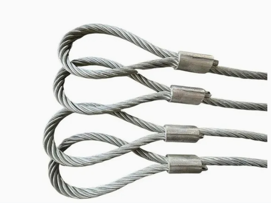 उच्च क्षमता वाली लकड़ी के पहिये की तार रस्सी की स्लिंग | 2mm-28mm व्यास | जस्ती